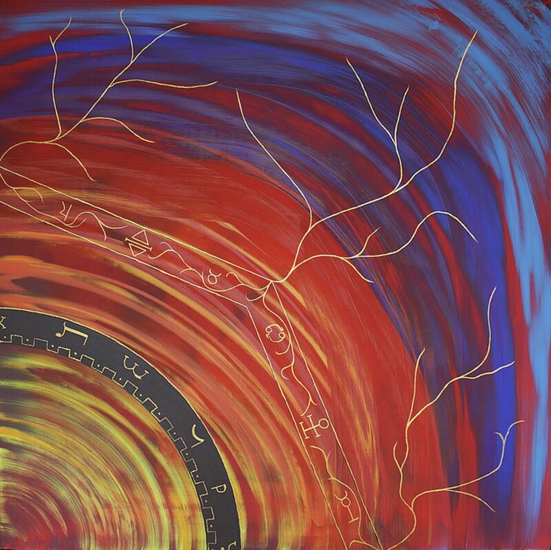 Sacred Circle 4/4 - a Paint by Marc Violette